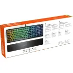 SteelSeries Apex 3 Wired Gaming Keyboard with 10-Zone RGB – Black