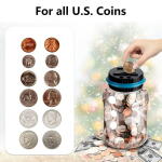 Digital Coin Counting Jar – 1.8L LCD Piggy Bank for Kids