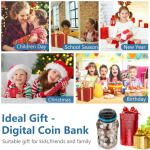 Digital Coin Counting Jar – 1.8L LCD Piggy Bank for Kids