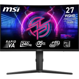 MSI - MPG 275CQRXF 27" LCD QHD 240Hz 0.5ms Adaptive Sync Gaming Monitor - Metallic Black (MPG 275CQRXF)