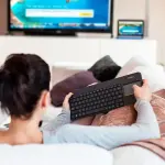 Logitech K400 Plus Wireless Keyboard with Touchpad – Black