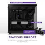 NZXT - H6 Flow ATX Mid-Tower PC Case - Black (CC-H61FB-0)