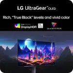 LG - UltraGear 27\" OLED QHD 240Hz 0.03ms FreeSync and NVIDIA G-SYNC Compatible Gaming Monitor - Black (27GS95QE-B)