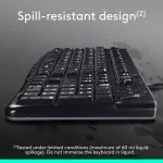 Logitech - MK120 Full-size Wired Membrane Keyboard and Mouse Bundle - Black (920-002565)