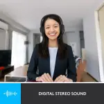 Logitech H390 Wired USB Stereo Headphones – Black