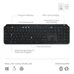 Logitech MX Keys S Wireless Scissor Keyboard for PC & Mac – Black
