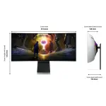 Samsung - 34" Odyssey QD-OLED G8 Curved Ultra-WQHD 175Hz, Gaming Monitor - Silver (LS34DG856SNXZA)