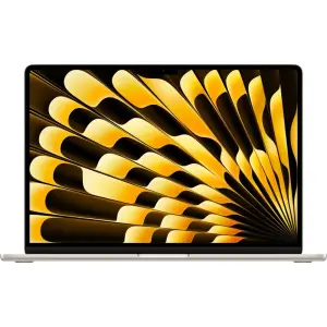 Apple - Geek Squad Certified Refurbished MacBook Air 15-inch Laptop - M3 chip - Starlight (TI-GSRF MRYR3LL/A)