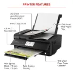 Canon - PIXMA TS9520a Wireless All-In-One Inkjet Printer - Black