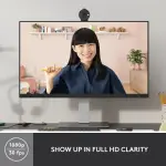 Logitech - Brio 300 1920x1080p USB-C Webcam - Graphite (960-001497)