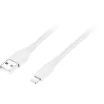 Insignia™ - 4' USB-A to Lightning Charging Cable - Moon Gray
