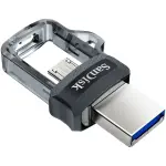 SanDisk - Ultra 256GB USB 3.0, Micro USB Flash Drive - Gray / Transparent (SDDD3-256G-A46)