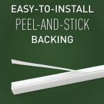 Legrand Wiremold CordMate II Cord Cover T Fitting, Cord Hider for Home or Office, Holds 3 Cables, White (C51)