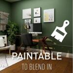 Legrand Wiremold CordMate II Cord Cover T Fitting, Cord Hider for Home or Office, Holds 3 Cables, White (C51)