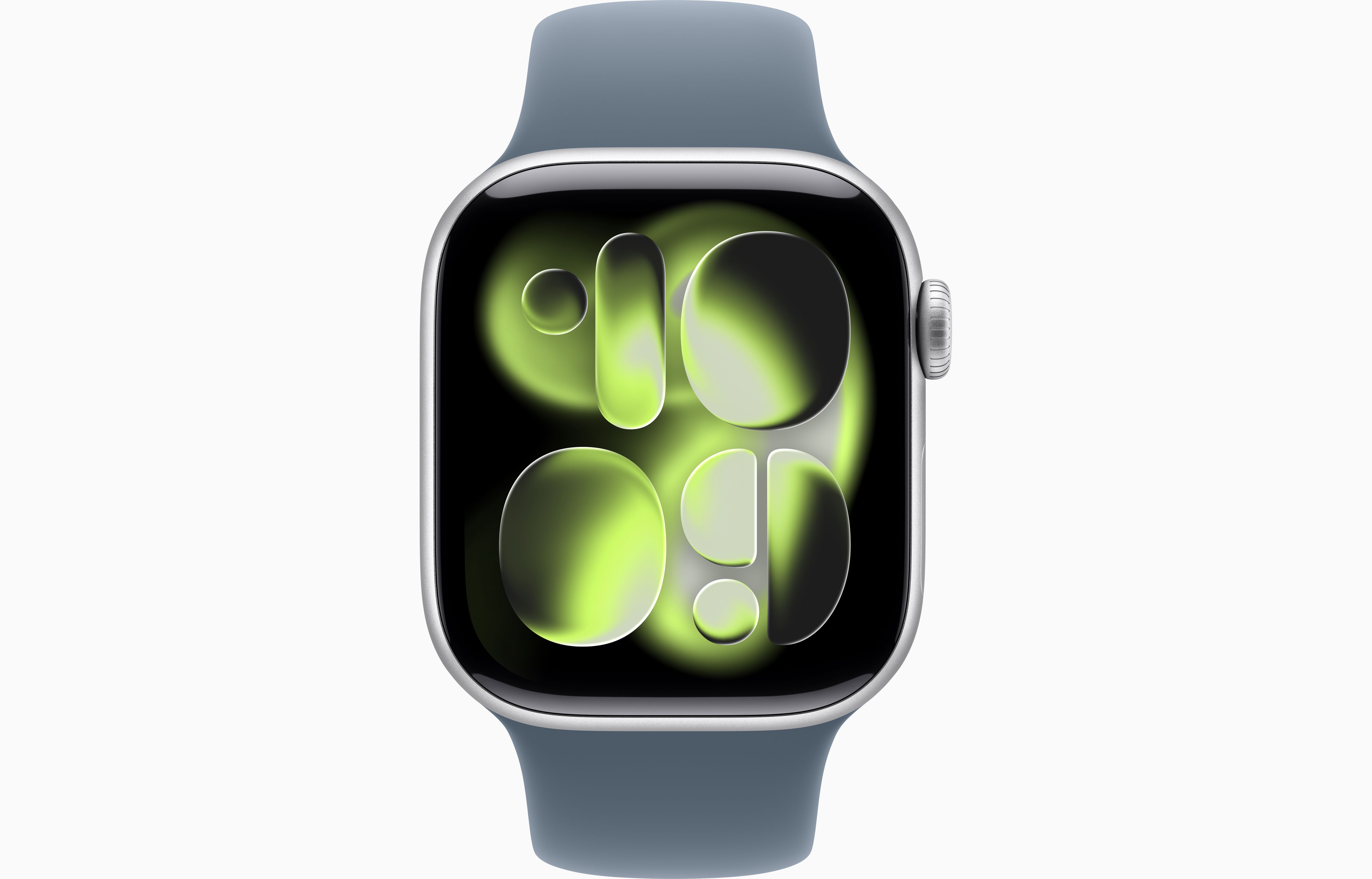 Apple Watch Series 11 Aluminum GPS – Silver (Anchor Blue Sport Band) - Image 2