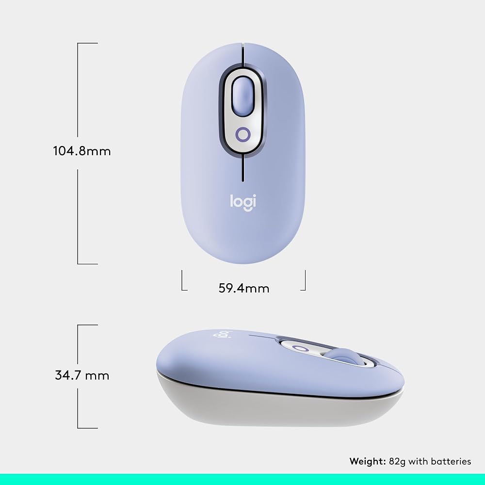 Logitech POP Mouse, Compact and Portable Wireless Bluetooth - Image 8