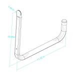 Everbilt 10 in. Wall Mount Zinc Plated Steel Giant Storage Hanger with 25 lb. Capacity (01239)