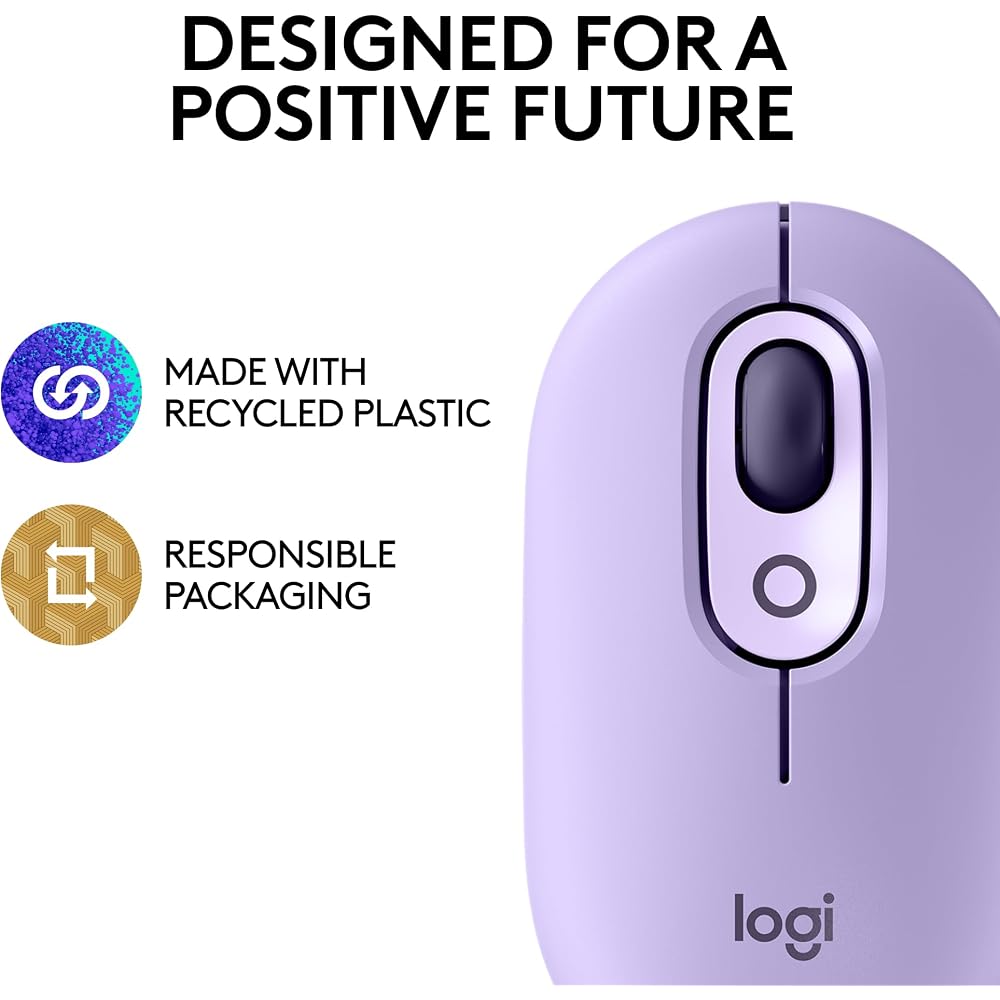 Logitech POP Mouse, Compact and Portable Wireless Bluetooth - Image 5