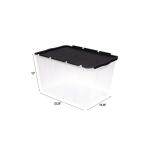 HDXClear 12 Gal. Flip Top Storage Tote (211512)