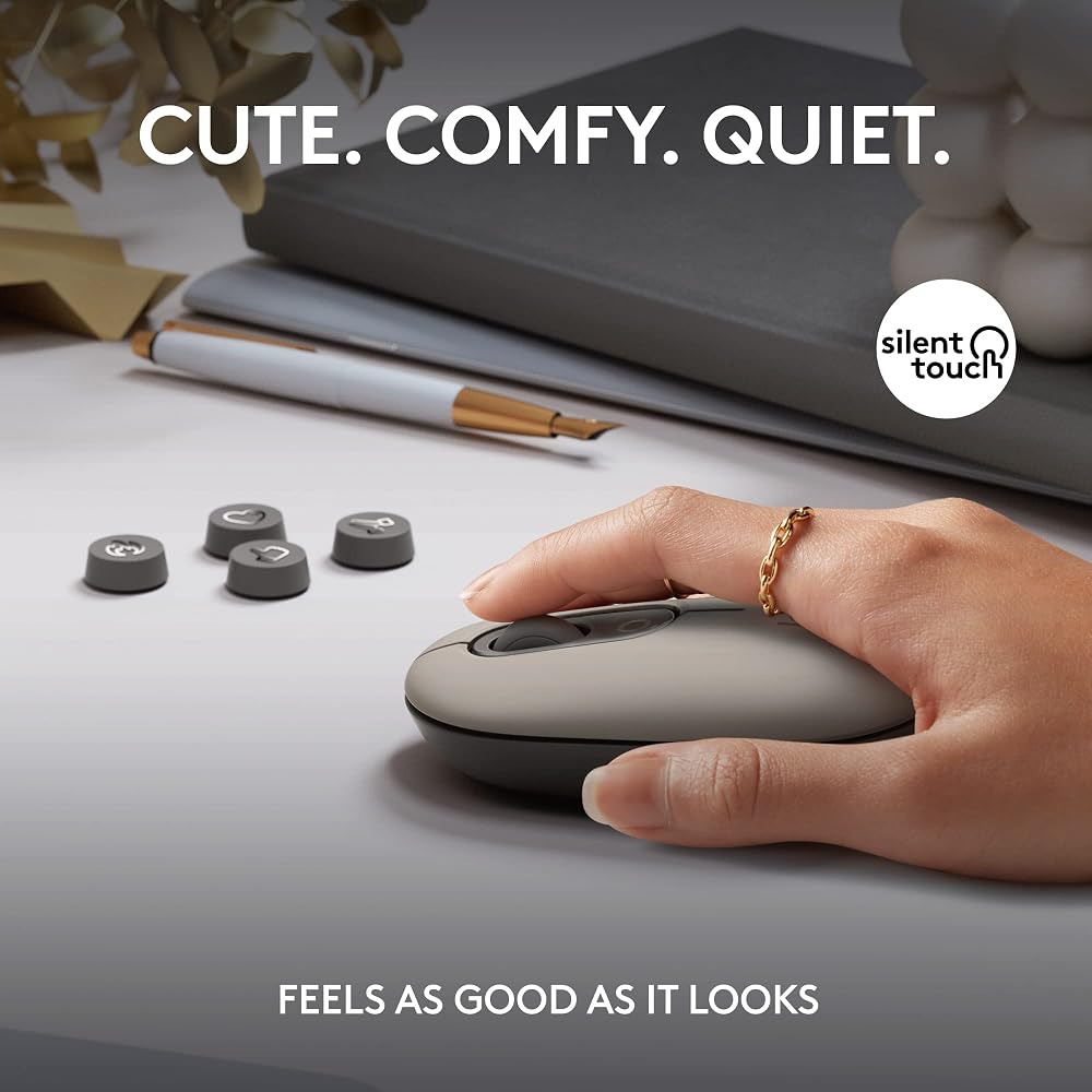 Logitech POP Mouse, Compact and Portable Wireless Bluetooth - Image 4