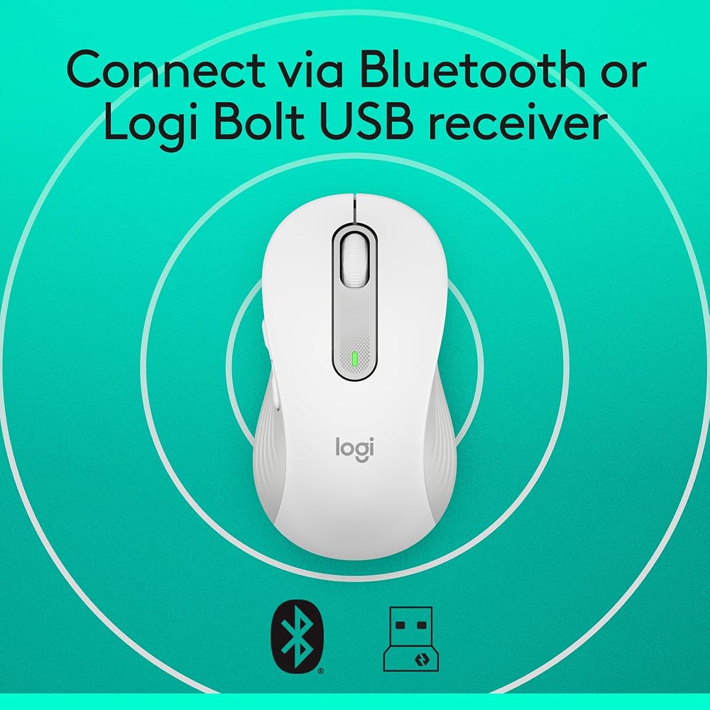 Logitech Signature M650 L Full Size Wireless Mouse - Image 6