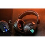 JBL Quantum 400 USB Wired Over-Ear Gaming Headset (Black)