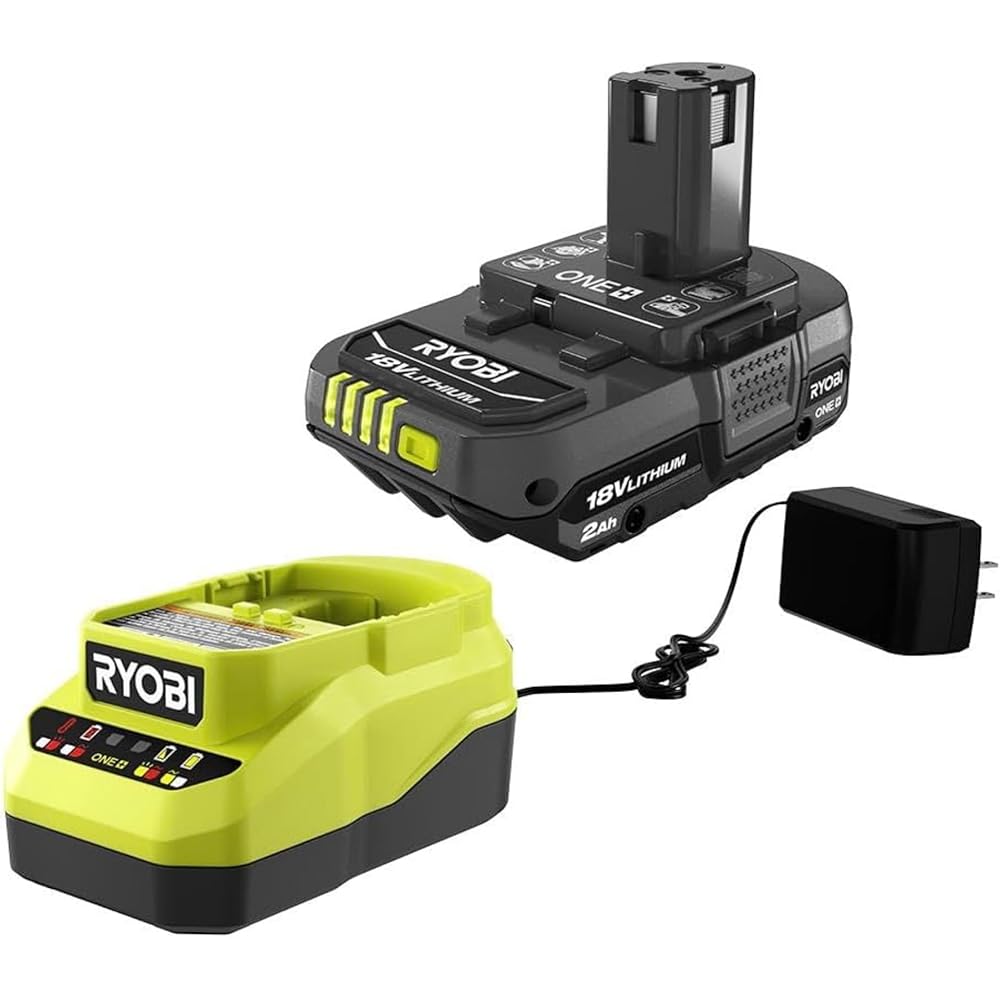 Ryobi One+ 18v Lithium Ion 2.0ah Battery and Charger Kit - Image 1