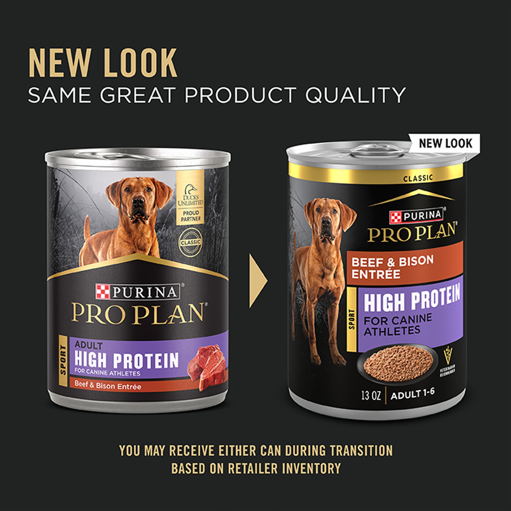 Purina Pro Plan Sport High Protein Adult Wet Dog Food - Beef & Bison, - Image 2