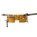 McGuire-Nicholas 11-Pocket Leather Waist Tool Belt/Contractor's Apron (1DM-428-2)
