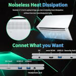 Rumtuk 17.3" FHD Laptop, Celeron N5095, 16GB RAM, 512GB SSD, Backlit KB, Fingerprint, Win 11 Pro