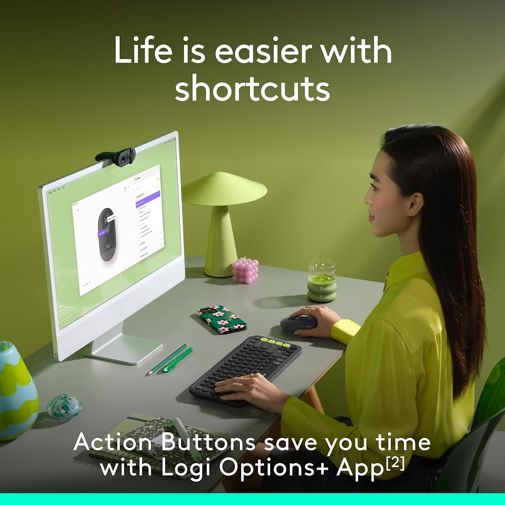 Logitech POP Mouse, Compact and Portable Wireless Bluetooth - Image 4