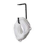 Everbilt 9 in. 2-In-1 Wall/Ceiling Steel Hook and Shelf Hanger in Black for Large Items (Mounting Hardware Included) (69637)