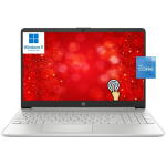 HP 15.6" Touchscreen Business Laptop, Intel Core i3-1215U, 16GB RAM, 512GB SSD, Silver