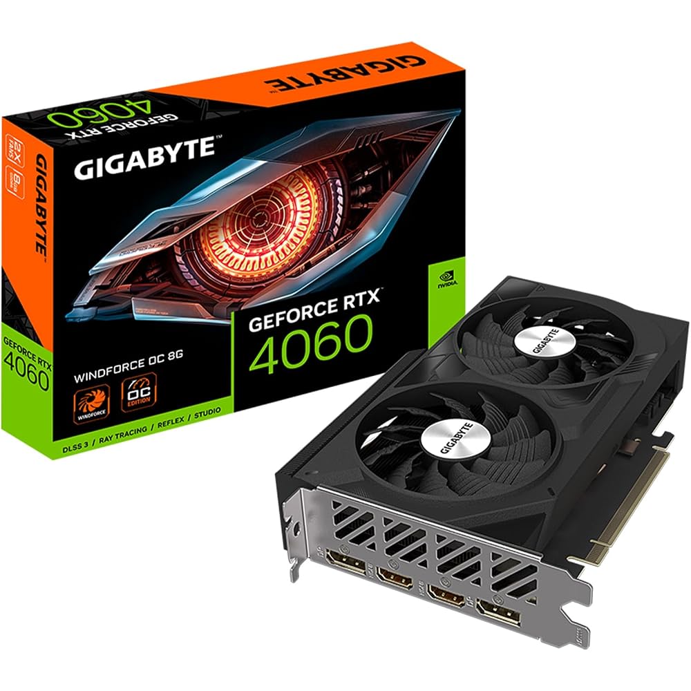 GIGABYTE GeForce RTX 4060 WINDFORCE OC 8G Graphics Card