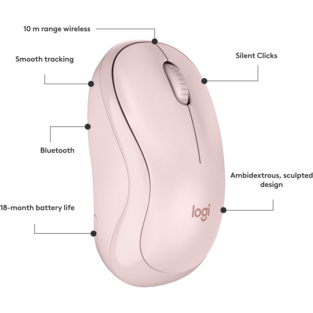 Logitech M240 Compact Silent Bluetooth Wireless Mouse - Image 7