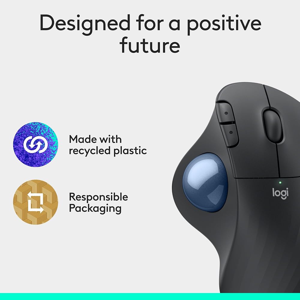 Logitech Ergo M575S Wireless Bluetooth Trackball Mouse - Image 9