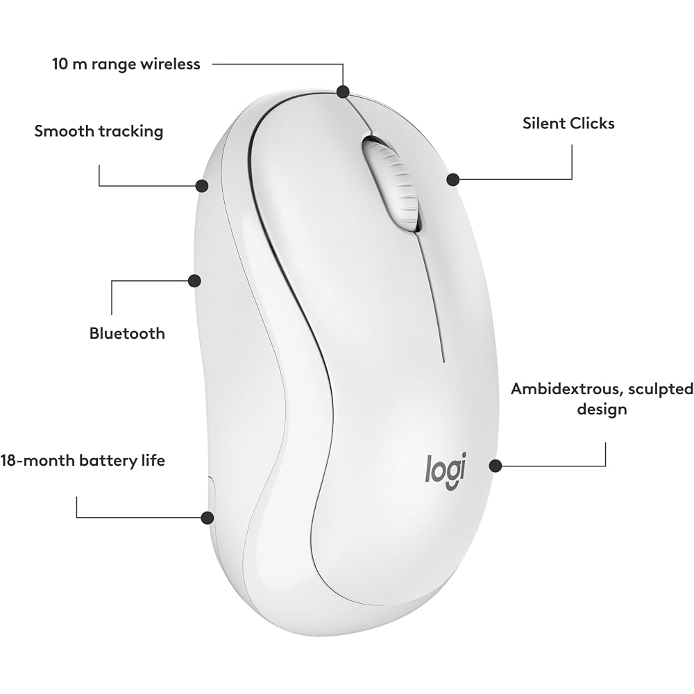 Logitech M240 Compact Silent Bluetooth Wireless Mouse - Image 7