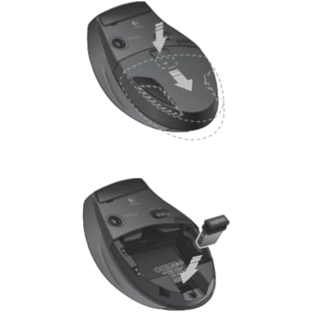 Logitech M705 Marathon Full Size 2.4 GHz Wireless Mouse - Image 7