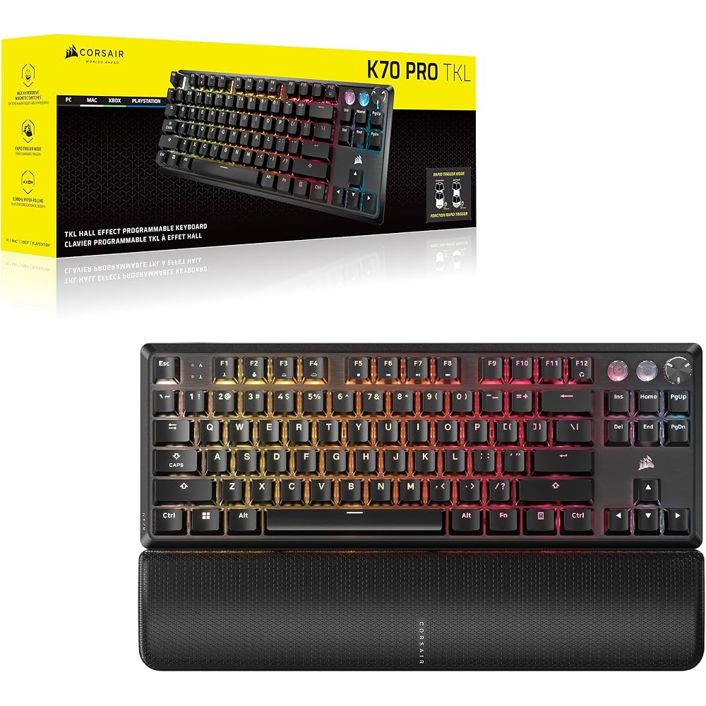 Corsair K70 PRO TKL RGB Tenkeyless Mechanical Wired Gaming Keyboard - Image 14