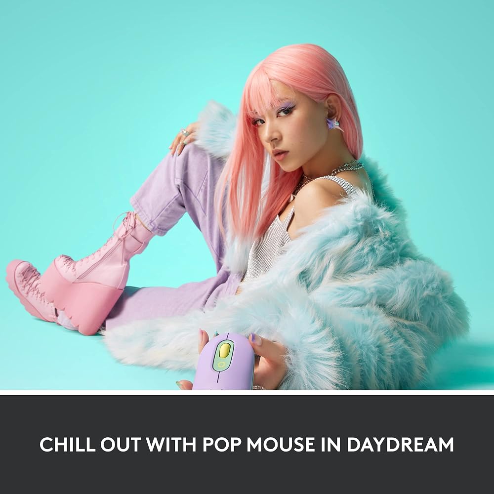 Logitech POP Mouse, Compact and Portable Wireless Bluetooth - Image 2