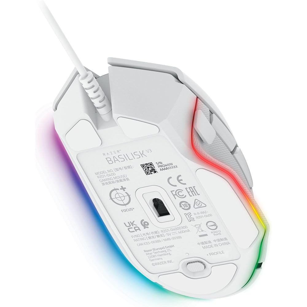 Razer Basilisk V3 Customizable RGB Wired Ergonomic Gaming Mouse - Image 6