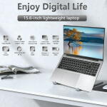 KUU 15.6" FHD Laptop, Intel Quad-Core N95, 16GB RAM, 1TB SSD, Silver