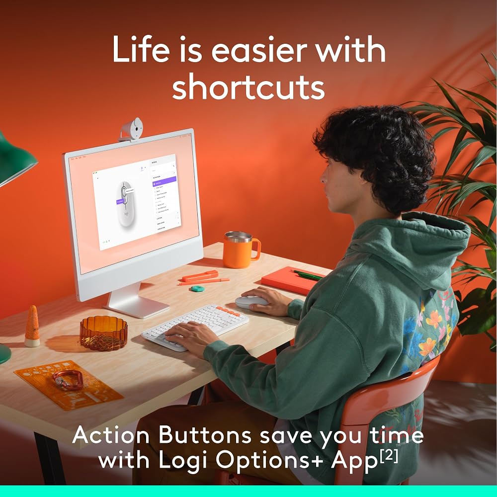 Logitech POP Mouse, Compact and Portable Wireless Bluetooth - Image 4