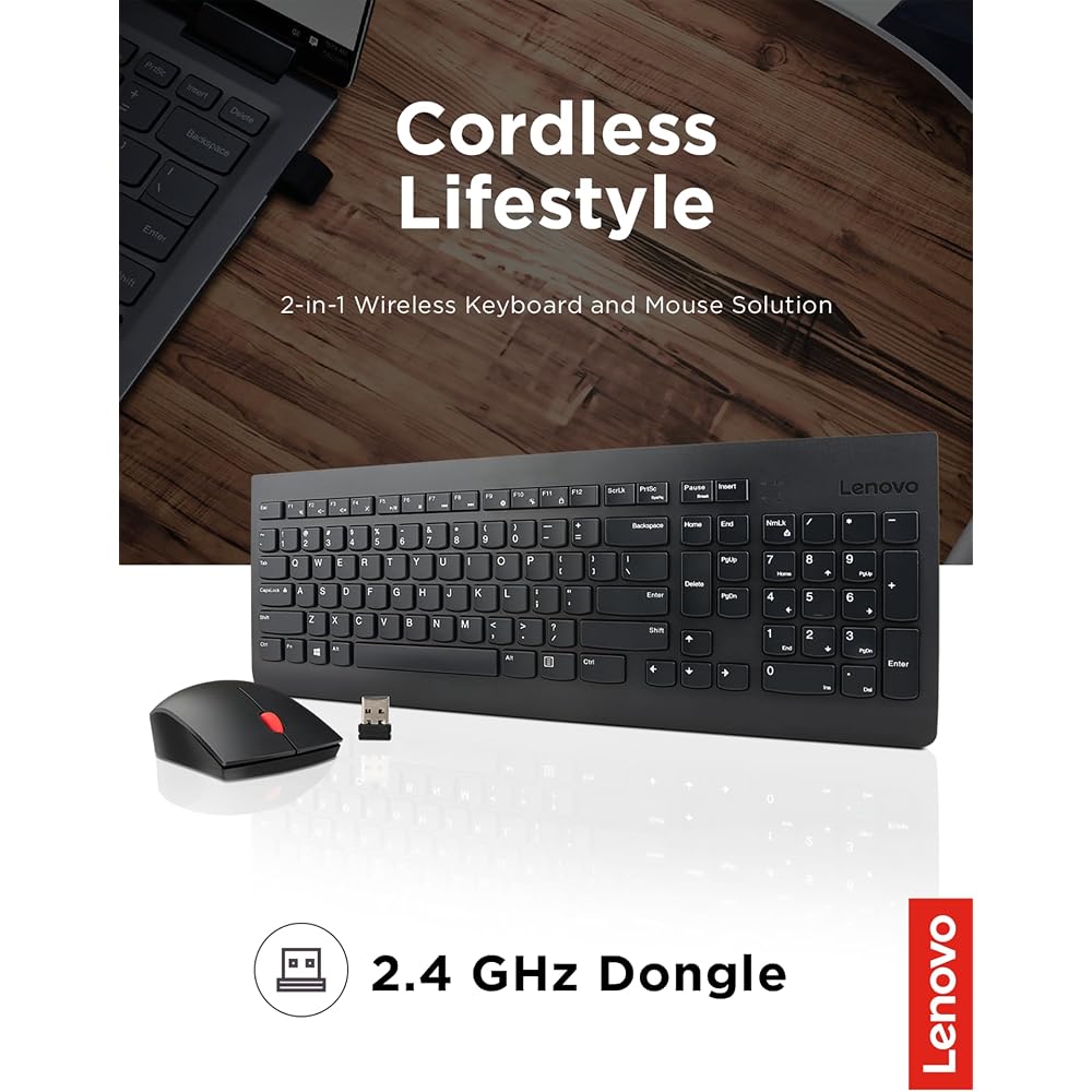 Lenovo 510 Wireless Keyboard & Mouse Set - Image 3