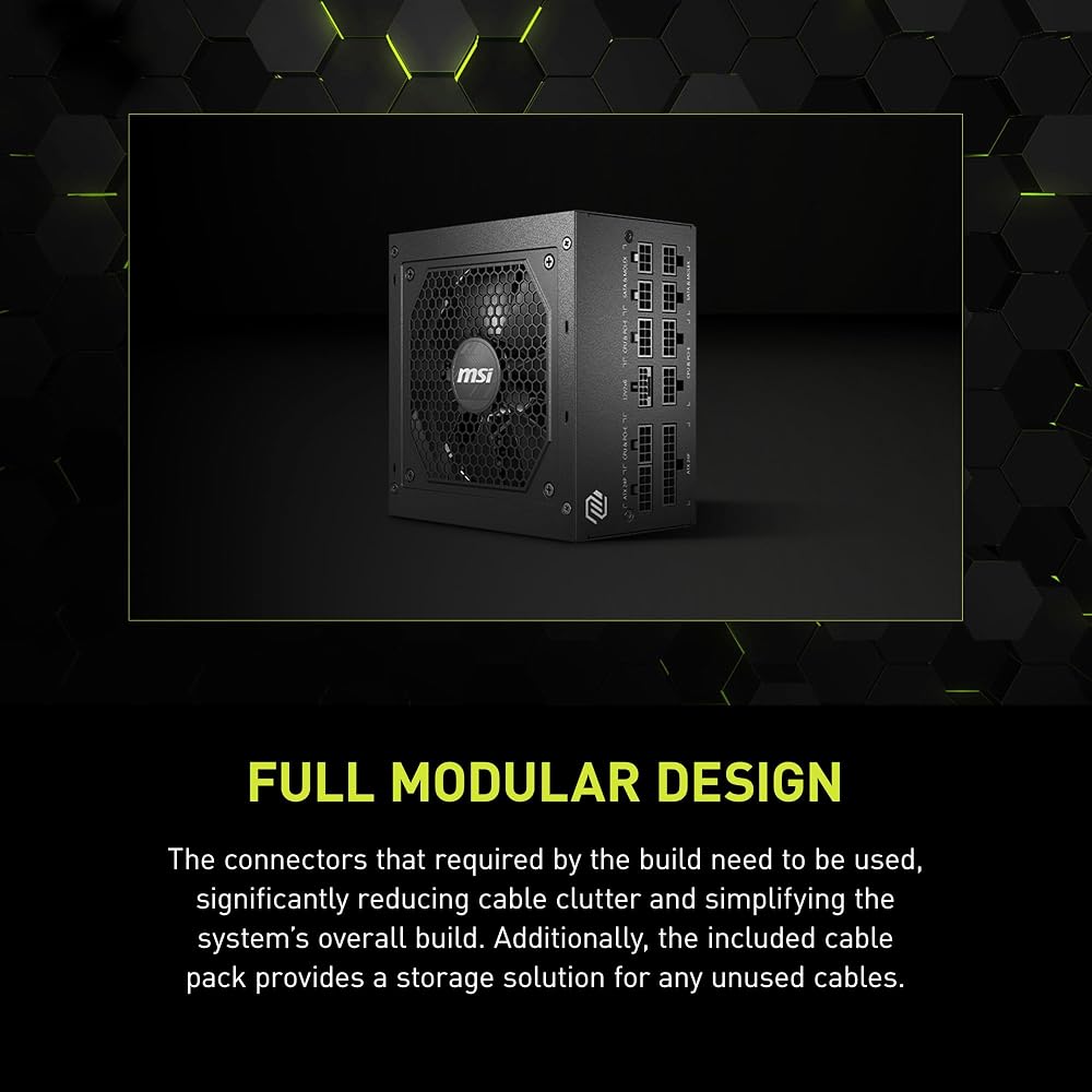 MSI MAG A750GL PCIE 5 & ATX 3.0 Gaming 750W Power Supply - Image 10