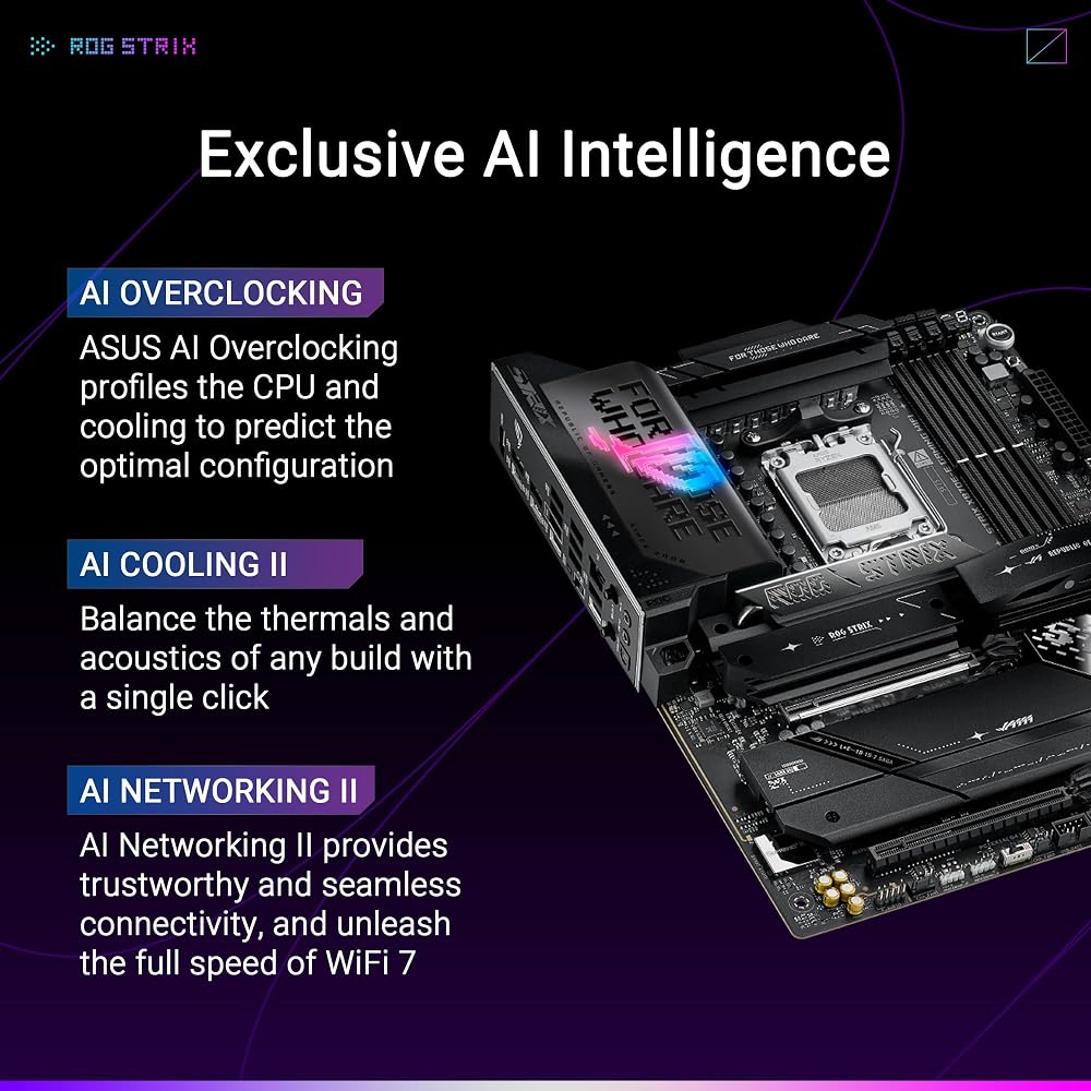 ASUS ROG Strix X870E-E Gaming WiFi AMD AM5 X870 ATX Motherboard - Image 2