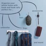 Liberty Rustic Farmhouse 3 in. Flat Black Double Prong Hook (B43198-FB-CP)