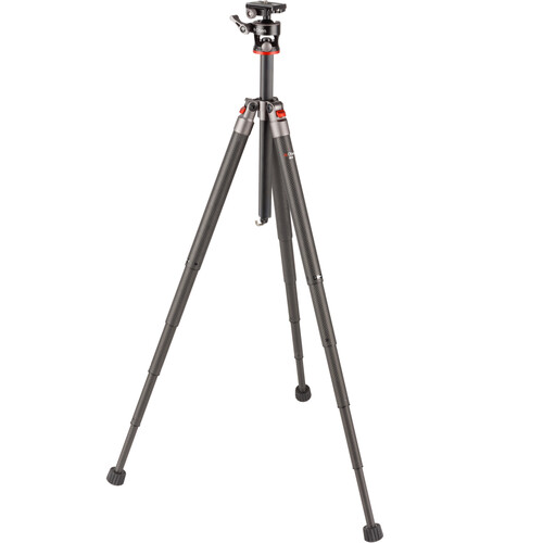 Oben CQL-13 Compact Carbon Fiber Travel Tripod with Ball Head - Image 2