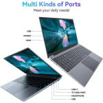 AEEZO 15.6" Laptop, N5095, 12GB RAM, 512GB SSD, FHD Display