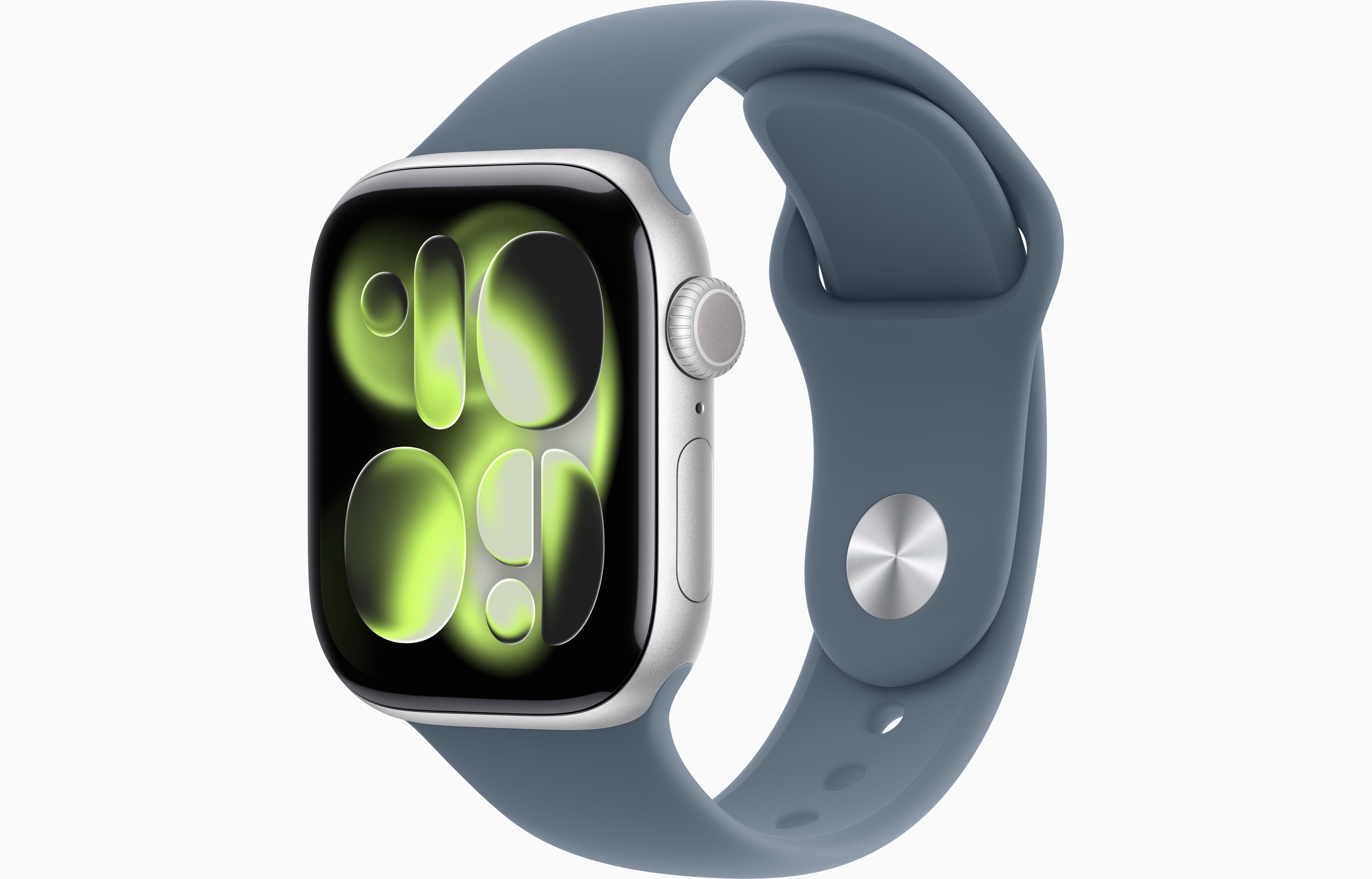 Apple Watch Series 11 Aluminum GPS – Silver (Anchor Blue Sport Band)
